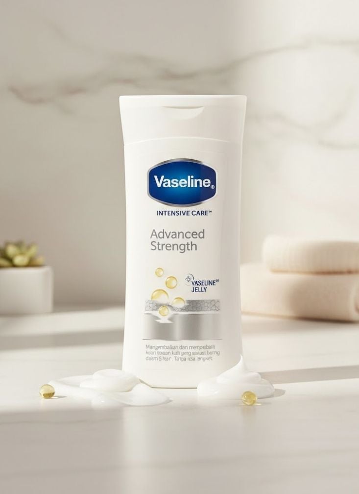 فازلين لوشن فازلين للعناية المركزة للجسم بتركيبة متطورة مع جل فازلين نقي لإصلاح البشرة شديدة الجفاف - Image 1